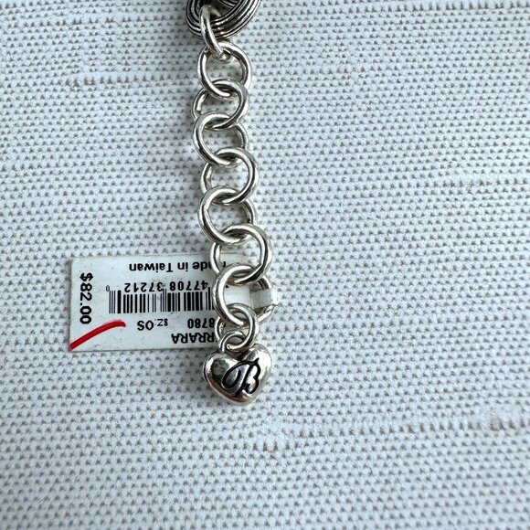 Brighton Rope Link Bracelet, Silver Tone, 7" + 1" Extender, NWT - Picture 9 of 12